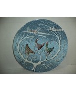 HAVILAND LIMOGES THREE FRENCH HENS 12 Days of Christmas Plate. Noel 1972 - $373.69 MXN