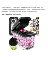 All-in-1 Vegetable Chopper, Slicer, Grater - 6 Tools, Stainless Steel - $49.38