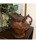 Vintage large Brown Treasure Craft Pitcher Jug with Lid Made in the USA - $1,130.94 MXN