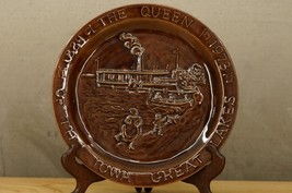 Judy Sutcliffe Greentree Pottery Iowa Great Lakes Heritage Plate Queen Riverboat - £19.22 GBP