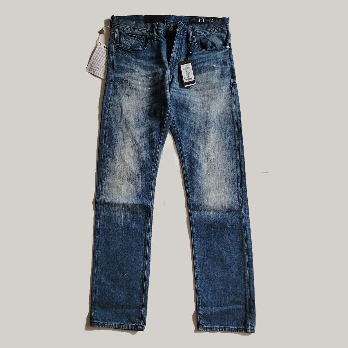 Primary image for Armani Exchange J13 men Slim Jeans 32x32 Indigo Denim 99% Cotton 1% Elastane NWT