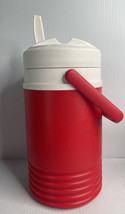 Vintage Igloo 1/2 Gallon Water Cooler/Jug Red &amp; White - £11.64 GBP