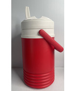 Vintage Igloo 1/2 Gallon Water Cooler/Jug Red &amp; White - £11.63 GBP