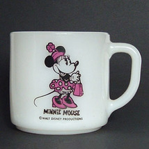 Vintage Disney Federal Milk Glass Minnie Mouse Mug - £13.63 GBP