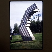 1987 University Of Alaska Anchorage Steel Ice Sculpture 35mm Kodachrome Slide - £7.95 GBP