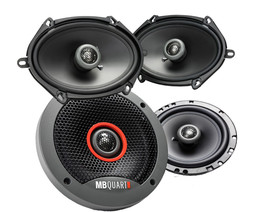 (2) MB QUART FKB116 6.5&quot; 240 Watt 2-Way Car Speakers+(2) 6x8&quot; 200w Speakers - £85.25 GBP