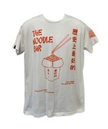Noodle Bar News White Orange Crew Neck Short Sleeve T-Shirt size M T-Pos... - $18.23