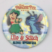 Disneyland Lilo &amp; Stich Paradise Pier Hotel Aloha Breakfast Souvenir But... - $6.79