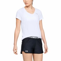 Under Armour Women&#39;s Tech V-Neck 1255839 White Size Small - £9.61 GBP