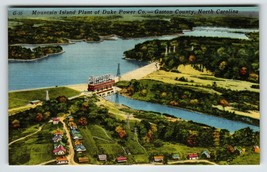 Mountain Island Plant Duke Power Gaston County North Carolina Linen Post... - $9.98