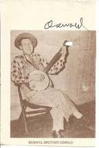 Bashful Brother Oswald autograph-Paper picture-Early Country Musician - €8,68 EUR
