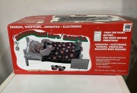 Vintage 1994 Telco Motion-ettes Sleeping Mrs Santa Claus Animated Snoring Boxed - £54.88 GBP