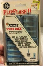 NOS Vintage GE Flip Flash II Flipflash for Kodak Pocket Cameras Twin Pack - £21.35 GBP