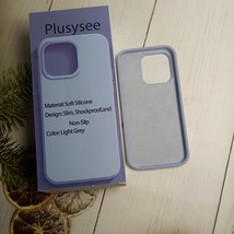 Plusysee Cell Phone Covers: Light Grey, Shockproof, Slim  - slip for Your Phone image 2