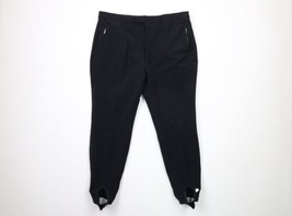 Vintage 50s Mens Size 38 Short Wool Blend Stirrup Skiing Pants Black Japan - £93.30 GBP
