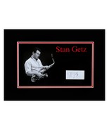Stan Getz Autograph Museum Framed Ready for Display - $6,010.94 MXN