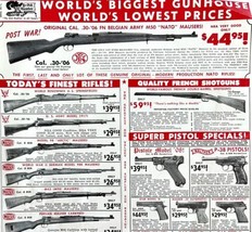 Hunters Lodge Mauser 1964 Advertisement Post War Belgian M50 NATO Rifle DWEE13 - £23.88 GBP