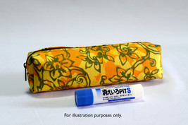 Malaysia Batik Barrel Pencil Case Pouch Zip Organizer Stationery Purse P... - £10.40 GBP