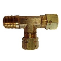 Uflex Male Run T-Fitting - 3/8&quot; x 3/8&quot; Tube x 1/4&quot; NPT [171CA-6-4] - £24.28 GBP