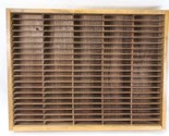 Napa Valley Box Company 100 Cassette Tape Wood Storage Holder Wall Rack ... - $73.49