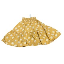 Marine Layer Sofie Smocked Mini Skirt Gold Palm Size XS New with tags - £33.60 GBP