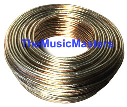 Premium 14 Gauge 100&#39; ft Classic Clear SPEAKER WIRE Cable Car Audio Home... - $24.12