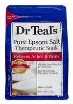 Dr Teals Pure Epsom Salt Therapeutic Soaking Solution, Unscented, 96 Oz. (Pack o - £69.15 GBP