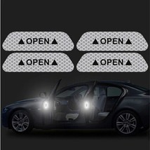 4Pcs Car Door Safety Warning Mark OPEN Reflective Stickers for Infiniti FX35 FX3 - £33.88 GBP