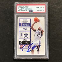 2010-11 Playoff Contenders Patches #15 Tyreke Evans Signed Card AUTO 10 PSA Slab - £47.29 GBP