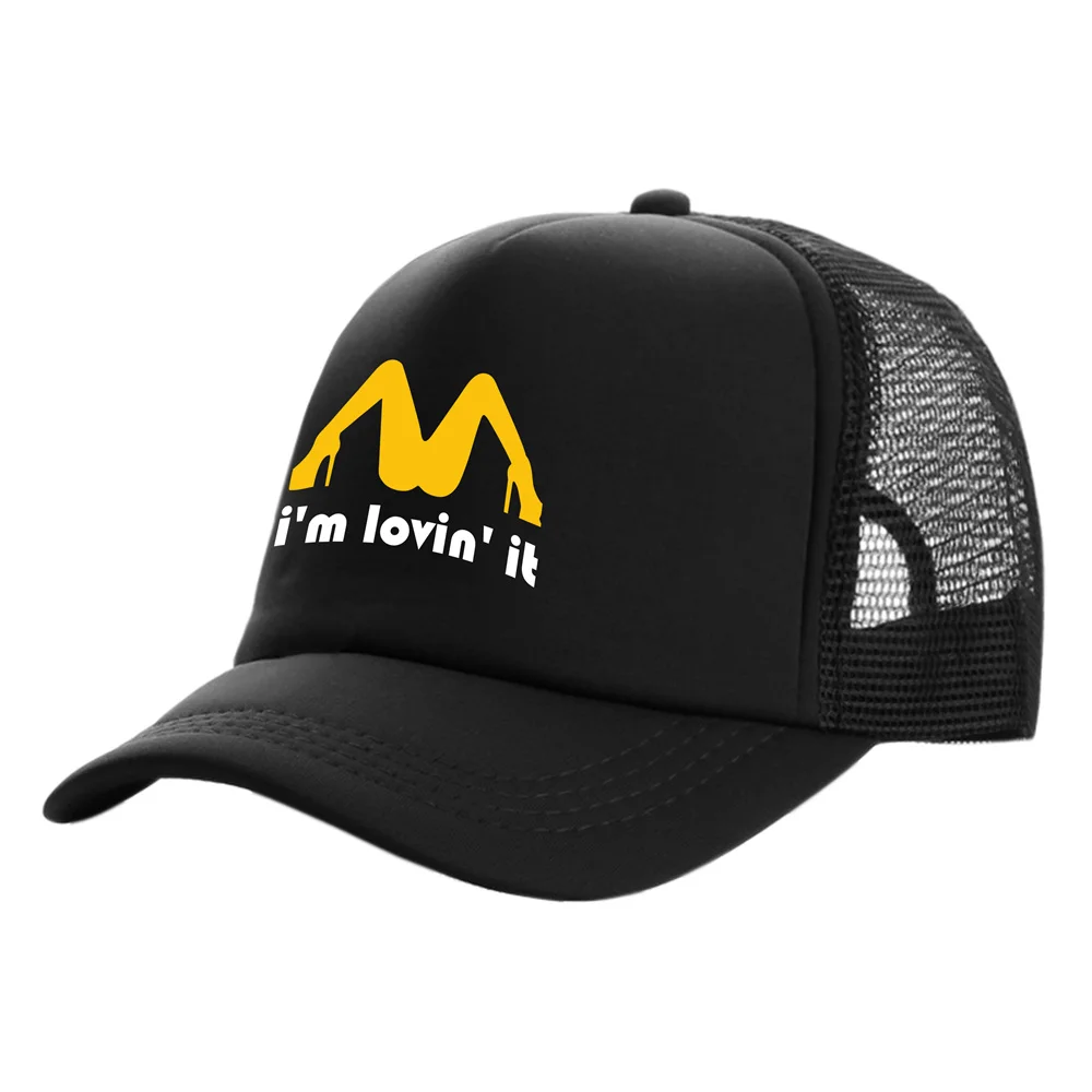 I&#39;m Lovin It Trucker Caps Men Funny Humor Joke Hat Baseball Cap Cool Summer - £13.70 GBP