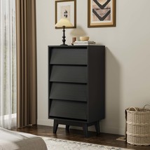 4-Drawer Double Dresser: Vintage Bevel Design for Bedroom Storage - €116,30 EUR