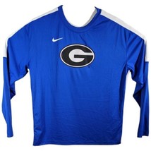 Georgia Bulldogs Nike Dri-Fit Long Sleeve Shirt Womens Size XL Blue Whit... - $35.07