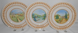 Set (3) Villeroy &amp; Boch CORBEILLE PATTERN 8 1/8&quot; Salad Plates - $928.97 MXN