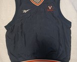 Vintage 90s Reebok Virginia Cavaliers Windbreaker Vest NCAA Size L Cotto... - £22.02 GBP
