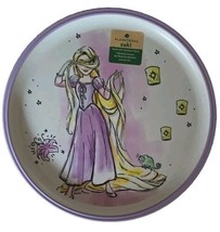 Zak Designs ~ Four (4) Melamine ~ Disney RAPUNZEL ~ 8&quot; PURPLE Edge Plates - $28.05