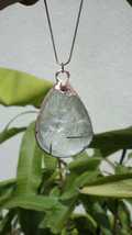 Electroformed copper Rutilated quartz pendant - $929.07 MXN+