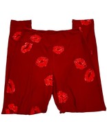 LuLaRoe Red Lips Print One Size Butter Soft Leggings - $19.73 CAD