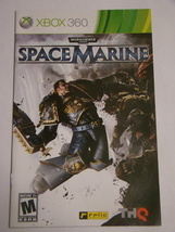 XBOX 360 - WARHAMMER 40000: SPACE MARINE (Replacement Manual) - $12.00