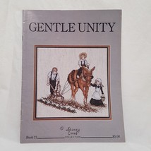 Gentle Unity Cross Stitch Pattern Leaflet Book 21 Stoney Creek 1985 Mule... - $9.89