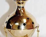 Pentagram Crowned Hanging Brass Censer - $39.19