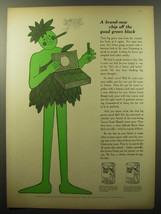 1960 Green Giant Peas Ad - A brand-new chip off the good green block - $14.99