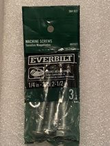 Everbilt Machine Screws 3 PK 1/4" -20 X 2" Round Head Combo *NEW* fff1 - $7.99