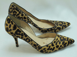 J Crew Leopard Print Leather Pointy Toe Pumps Size 6.5 M US Excellent Pl... - £34.02 GBP