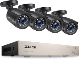 Zosi 5Mp Lite Home Security Cameras System Indoor Outdoor H.265+ 8Ch 5Mp, No Hdd - £114.29 GBP