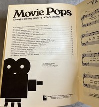 Movie Pops Easy Piano Edition 1974 Screen Gems Richard Bradley - £7.28 GBP