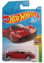 2018 Hot Wheels #243 Hw Exotics 2/10 &#39;17 Pagani Huayra Roadster Red w/10 Spokes - £2.29 GBP
