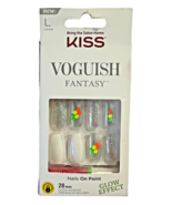 Kiss Voguish Fantasy Fake Nails On Point, Glow Effect, Size Long 28 Nails - $17.64 CAD