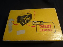Kodak Tourist Camera With Box and Kodet Lens and Flash Kodon Shutter - $49.95