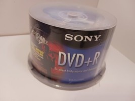 Sony DVD+R 50 - Pack Spindle Blank Media 4.7GB 120 min Brand New Factory Sealed - $24.74
