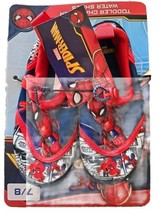 MARVEL SPIDER-MAN Character Water Shoes ~ Multicolored ~ Kids&#39; Size 7/8 - £18.27 GBP